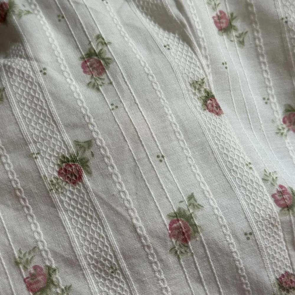 Princess Polly white floral dress with pink lace trim - Picture 6 of 6
